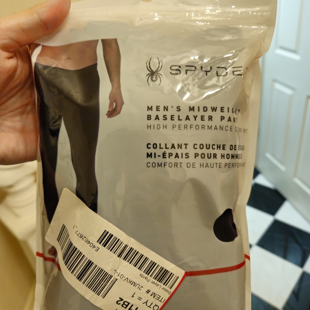 SPYDER - MEN'S MIDWEIGHT BASELAYER PANT (HIGH PERFORMANCE COMFORT)